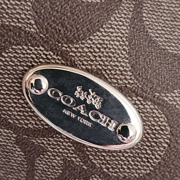 Euc Coach Rowan Signature C's Leather Shoulder Bag Satchel Purse - Picture 8 of 12